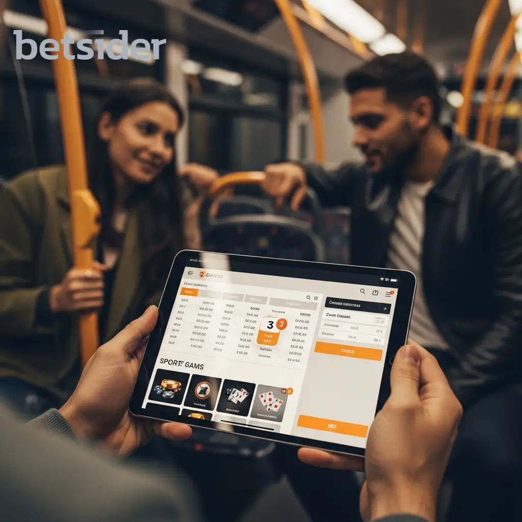 Pessoa a apostar em trânsito através do telemóvel